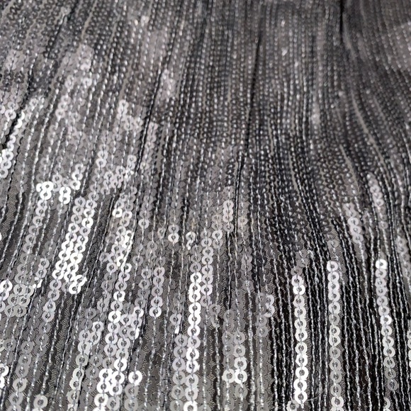 Anthropologie Gray Amelie Beaded Ruffle Hem Camisole with Adjustable Straps Tank - Picture 8 of 11